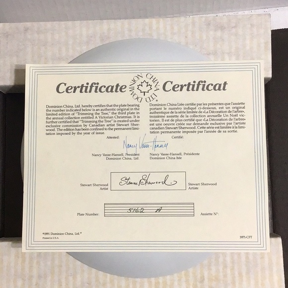 Victorian Christmas Plate Series - Picture 3 of 3